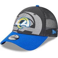 Youth New Era Graphite Los Angeles Rams Reflect 9FORTY Adjustable Hat