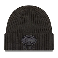 Youth New Era Graphite Green Bay Packers Core Classic Cuffed Knit Hat