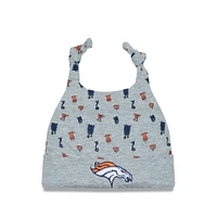 Infant New Era Heather Gray Denver Broncos Critter Cuffed Knit Hat