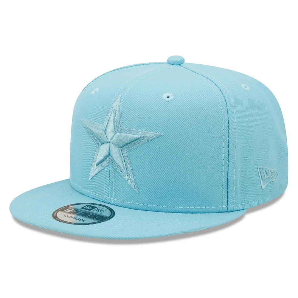 Men's New Era Aqua Dallas Cowboys Color Pack 9FIFTY Snapback Hat