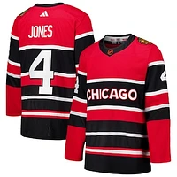 Men's adidas Seth Jones Red Chicago Blackhawks Reverse Retro 2.0 Authentic Player Jersey