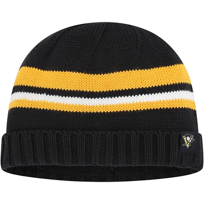 Men's adidas Black Pittsburgh Penguins Fisherman Beanie