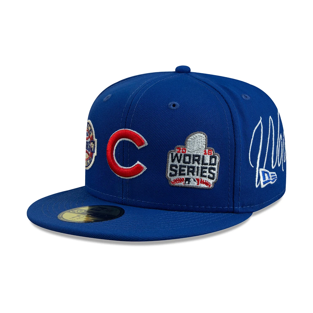 Men's New Era Royal Chicago Cubs Historic World Series Champions 59FIFTY Fitted Hat