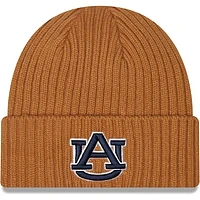 Men's New Era Light Brown Auburn Tigers Core Classic Cuffed Knit Hat