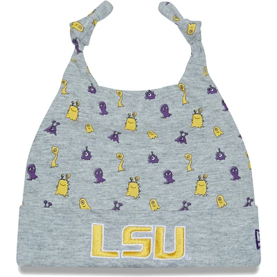 Newborn & Infant New Era Heather Gray LSU Tigers Critter Cuffed Knit Hat