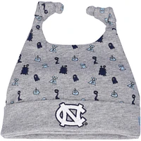 Newborn & Infant New Era Heather Gray North Carolina Tar Heels Critter Cuffed Knit Hat