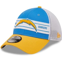 Men's New Era Powder Blue/Gold Los Angeles Chargers Team Banded 39THIRTY - Flex Hat