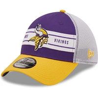 Men's New Era Purple/Gold Minnesota Vikings Team Banded 39THIRTY - Flex Hat