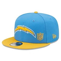 Men's New Era Powder Blue/Gold Los Angeles Chargers Flawless - 9FIFTY Snapback Hat