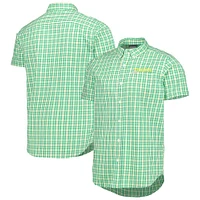 Men's Columbia Green Oregon Ducks Rapid Rivers Logo Button-Down Shirt