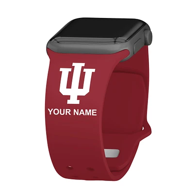 Indiana Hoosiers Personalized Silicone Apple Watch Band