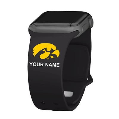 Iowa Hawkeyes Personalized Silicone Apple Watch Band