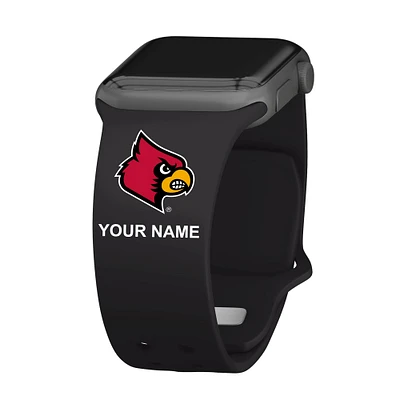 Louisville Cardinals Personalized Silicone Apple Watch Band