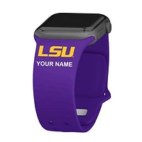 LSU Tigers Personalized Silicone Apple Watch Band