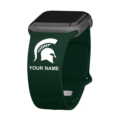 Michigan State Spartans Personalized Silicone Apple Watch Band