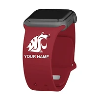 Washington State Cougars Personalized Silicone Apple Watch Band