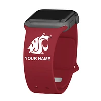 Washington State Cougars Personalized Silicone Apple Watch Band
