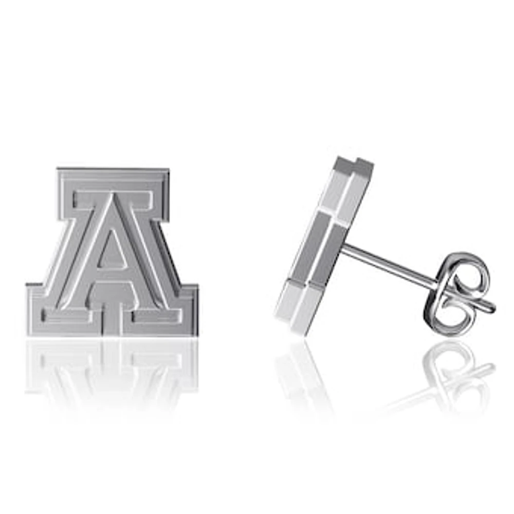 Dayna Designs Arizona Wildcats Team Logo Silver Post Earrings