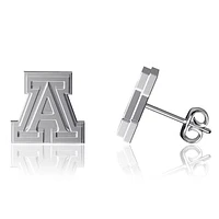 Dayna Designs Arizona Wildcats Team Logo Silver Post Earrings