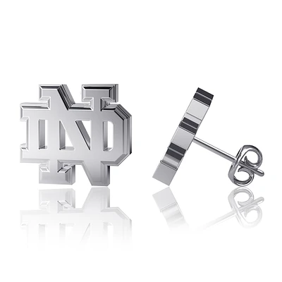 Dayna Designs Notre Dame Fighting Irish Team Logo Silver Post Earrings