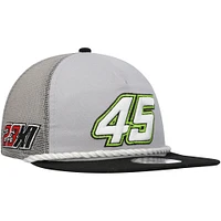 Men's New Era Gray/Black Kurt Busch Golfer Snapback Hat