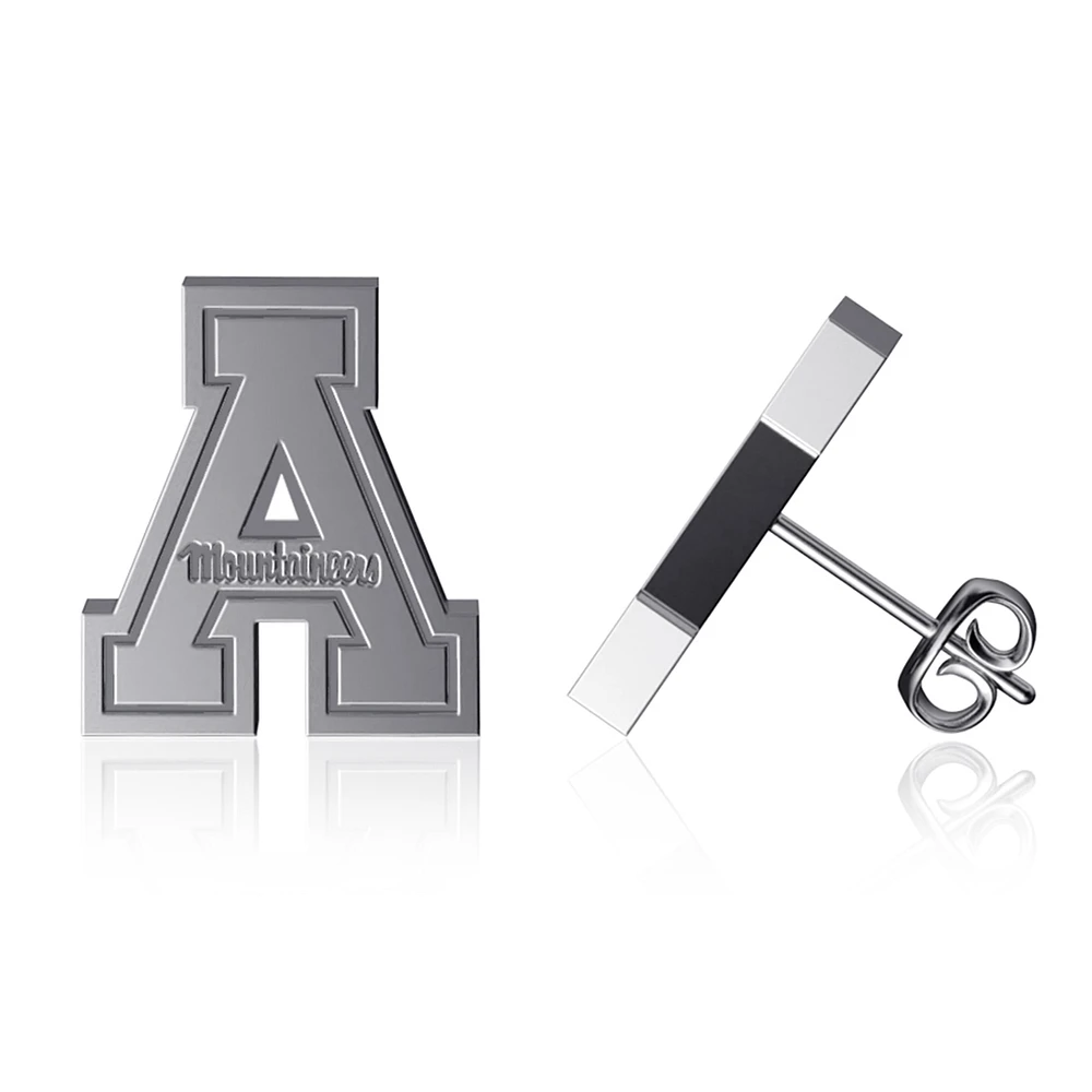 Dayna Designs Appalachian State Mountaineers Team Logo Silver Post Earrings