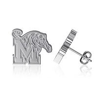 Dayna Designs Memphis Tigers Team Logo Silver Post Earrings