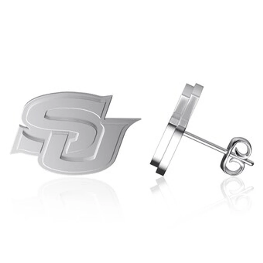 Dayna Designs Southern University Jaguars Team Logo Silver Post Earrings