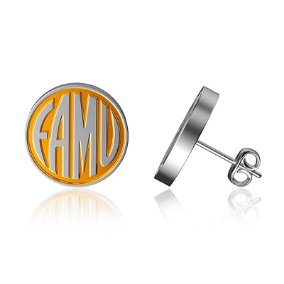 Dayna Designs Florida A&M Rattlers Enamel Post Earrings