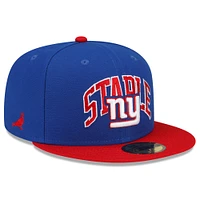 Men's New Era Royal/Red York Giants NFL x Staple Collection 59FIFTY Fitted Hat