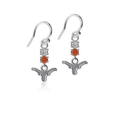 Dayna Designs Texas Longhorns Dangle Crystal Earrings