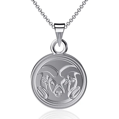 Dayna Designs Colorado State Rams Silver Small Pendant Necklace