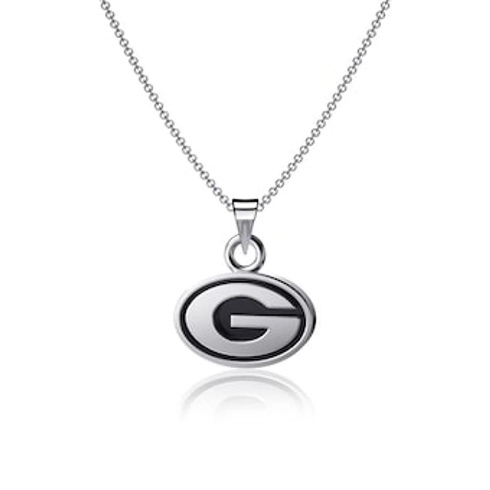 Dayna Designs Grambling Tigers Silver Small Pendant Necklace