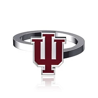 Dayna Designs Indiana Hoosiers Bypass Enamel Silver Ring