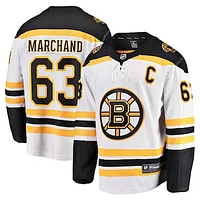 Men's Fanatics Brad Marchand White Boston Bruins Away Premier Breakaway Player Jersey