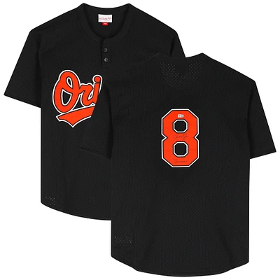 Cal Ripken Jr. Black Baltimore Orioles Autographed Mitchell & Ness Replica Jersey with "Ironman" Inscription