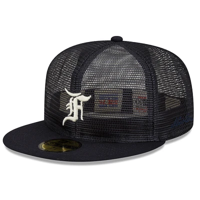 Men's New Era x Fear of God  Navy Mesh 59FIFTY Fitted Hat