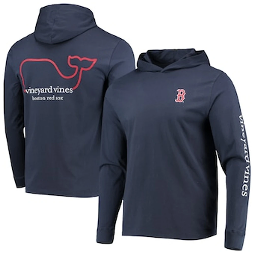 Men's Vineyard Vines Navy Boston Red Sox Long Sleeve Hoodie T-Shirt