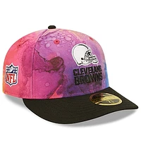 Men's New Era Pink/Black Cleveland Browns 2022 NFL Crucial Catch Low Profile 59FIFTY Fitted Hat