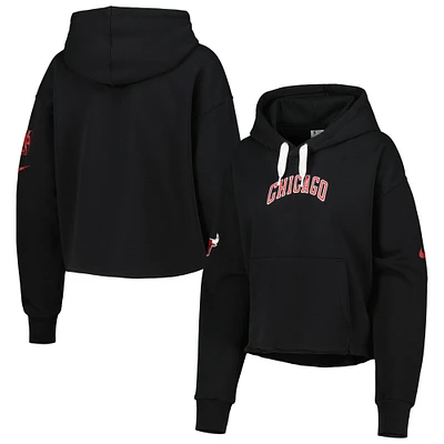 Women's Nike Black Chicago Bulls 2022/23 City Edition Courtside Pullover Hoodie