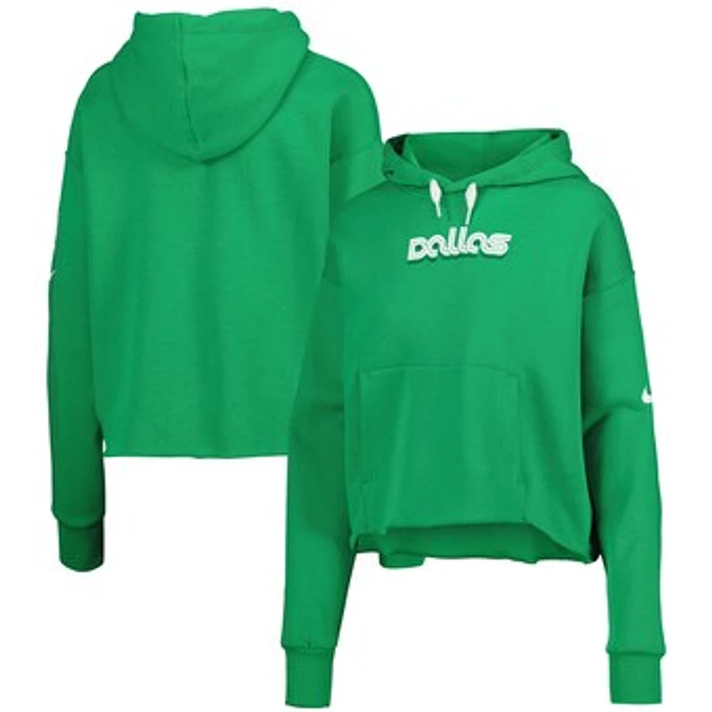 Women's Nike Green Dallas Mavericks 2022/23 City Edition Courtside Pullover Hoodie