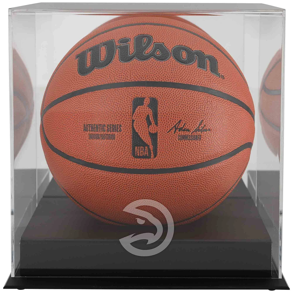 Atlanta Hawks Blackbase Logo Basketball Display Case