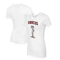 Women's Tiny Turnip White Arizona Diamondbacks Bubbles T-Shirt