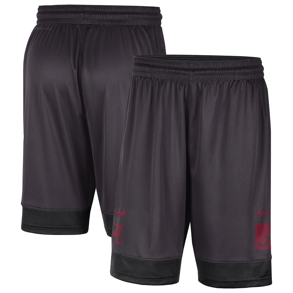 Men's Nike Charcoal Alabama Crimson Tide Performance Fast Break Shorts