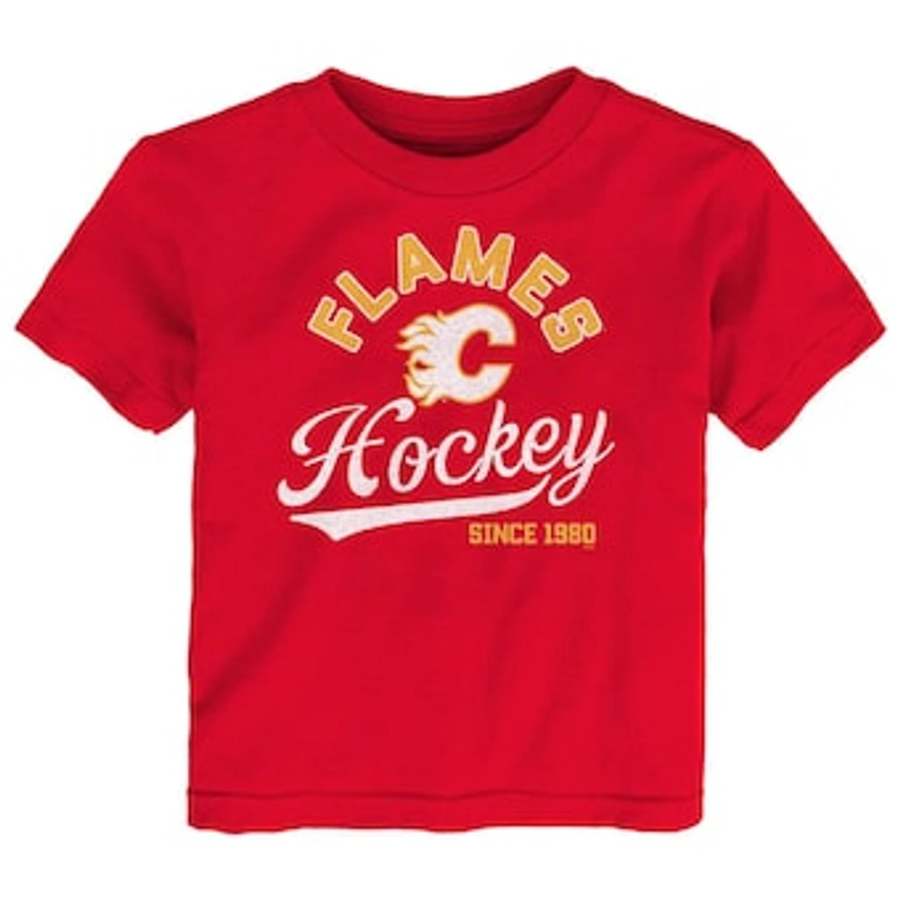 Toddler Red Calgary Flames Take the Lead - T-Shirt