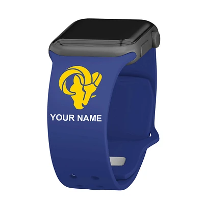 Los Angeles Rams 38/40/41mm Personalized Silicone Apple Watch Band