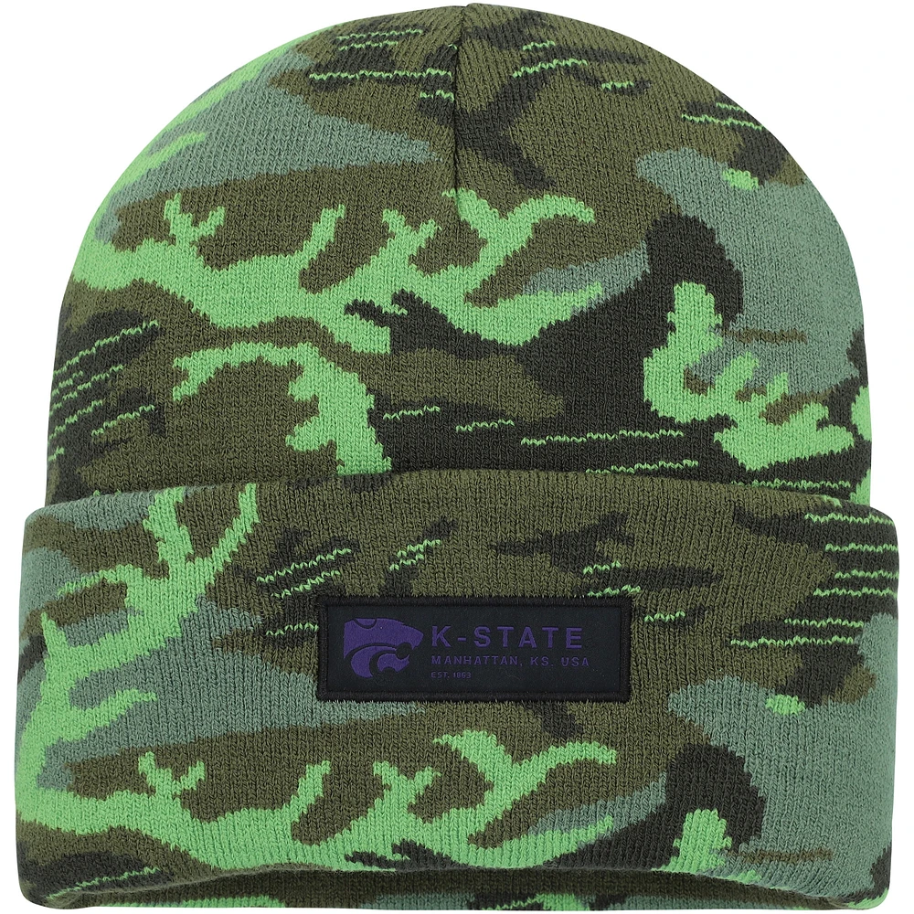 Men's Nike Camo Kansas State Wildcats Veterans Day Cuffed Knit Hat