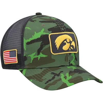 Men's Nike  Camo/Black Iowa Hawkeyes Classic99 Veterans Day Trucker Snapback Hat