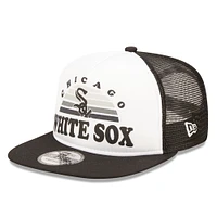 Men's New Era White/Black Chicago White Sox Gradient Golfer 9FIFTY Snapback Hat