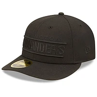 Men's New Era Washington Commanders Black on II Low Profile 59FIFTY Fitted Hat